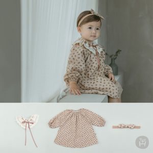 Ellen Baby Dress + Hair Band + Lace Cape Set