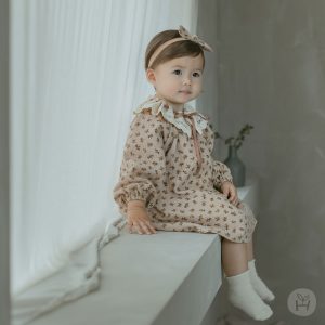Ellen Baby Dress + Hair Band + Lace Cape Set