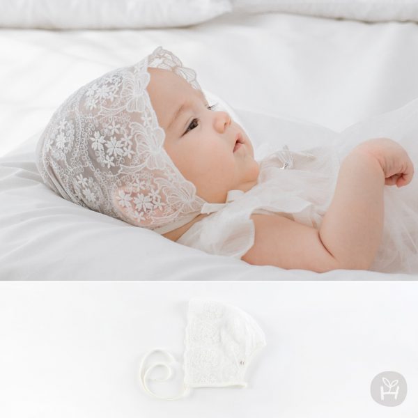 Cos Lace Baby Bonnet