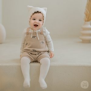 Dorin Knit Baby Coveralls