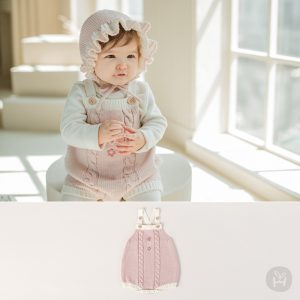 Pring Knit Baby Coveralls