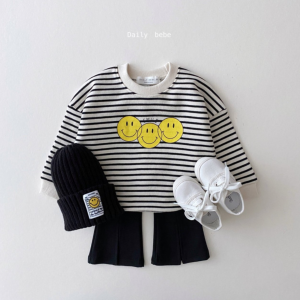 [Daily Bebe] Smile Stripe Sweatshirt