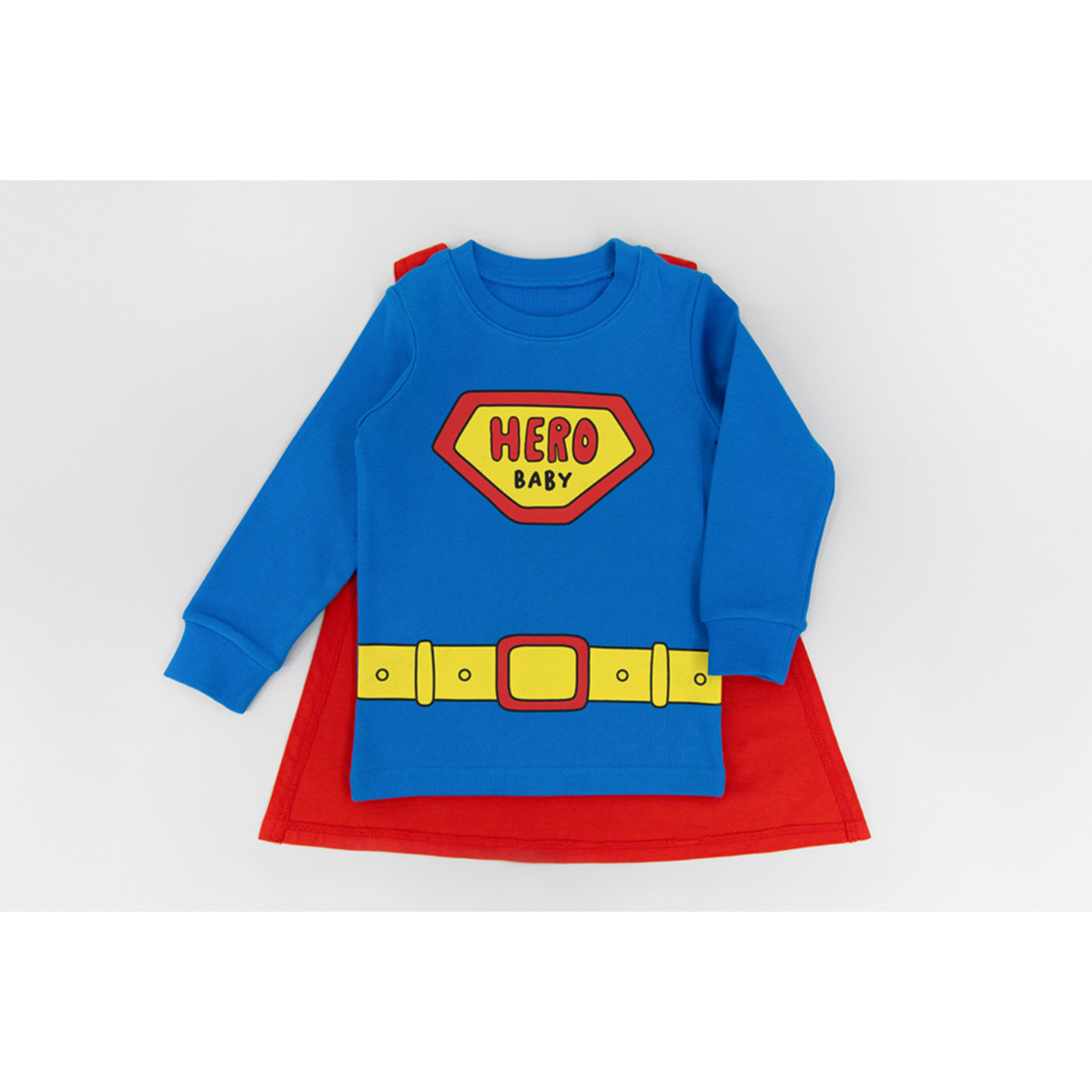 Blue Superhero 100% Cotton Fleece Toddler PJ Set