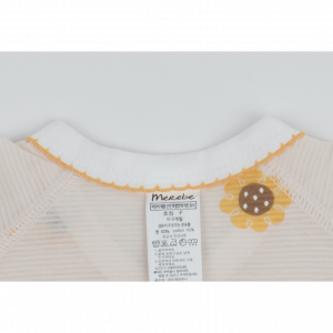 [OEKO-TEX Standard 100] Newborn Sunflower Side Snap Shirts
