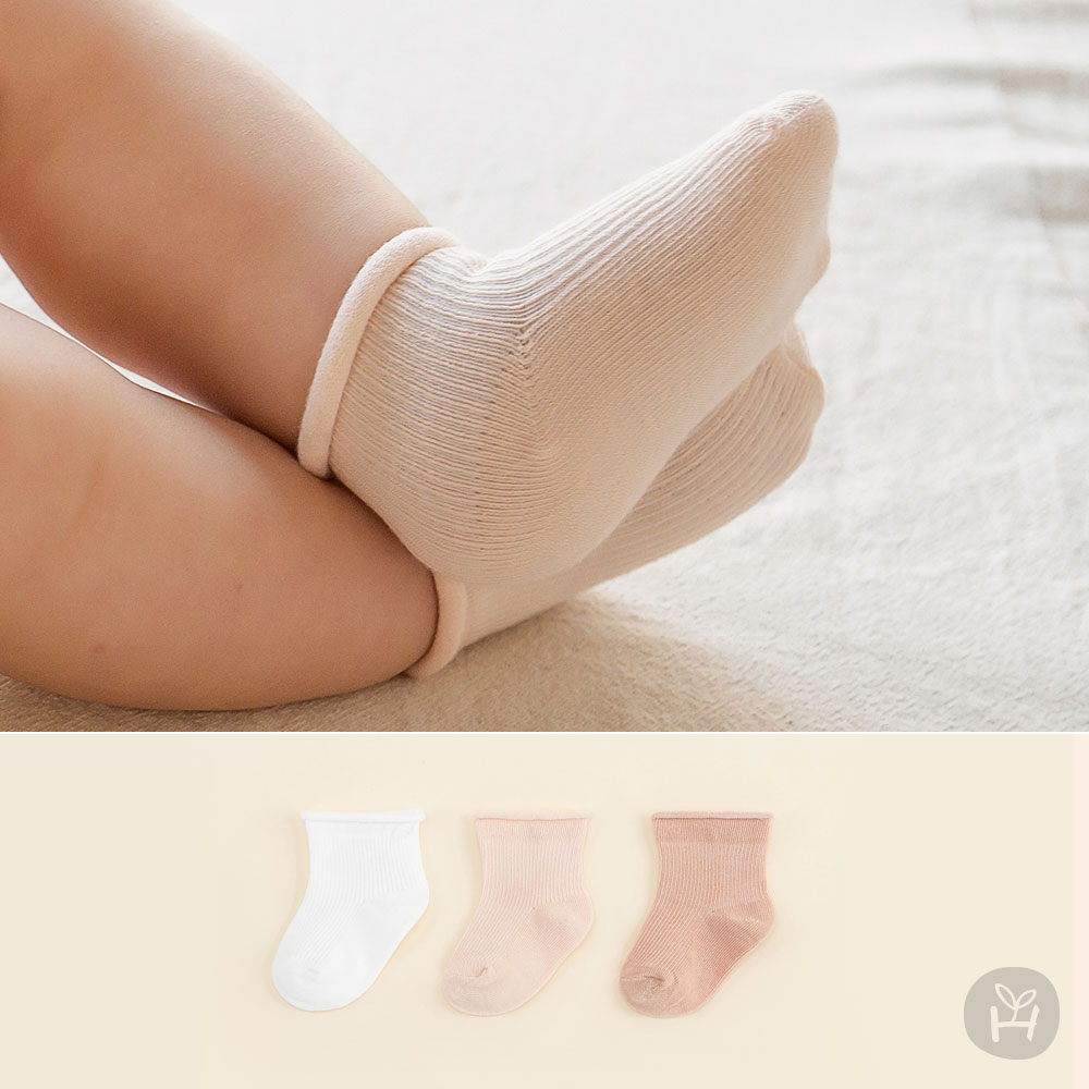 Newborn Plain Socks – Princess 3 Pack
