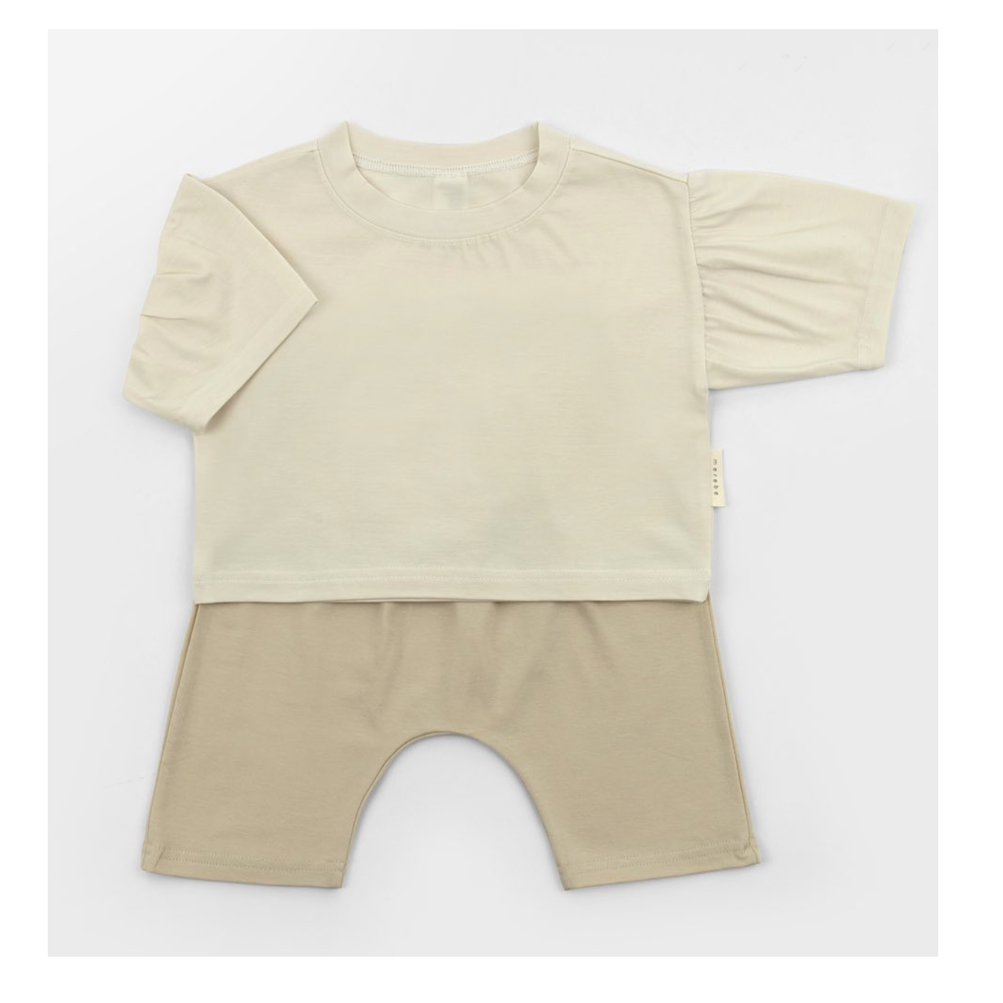[OEKO-TEX Standard 100] Silket Span Beige Pajama Set