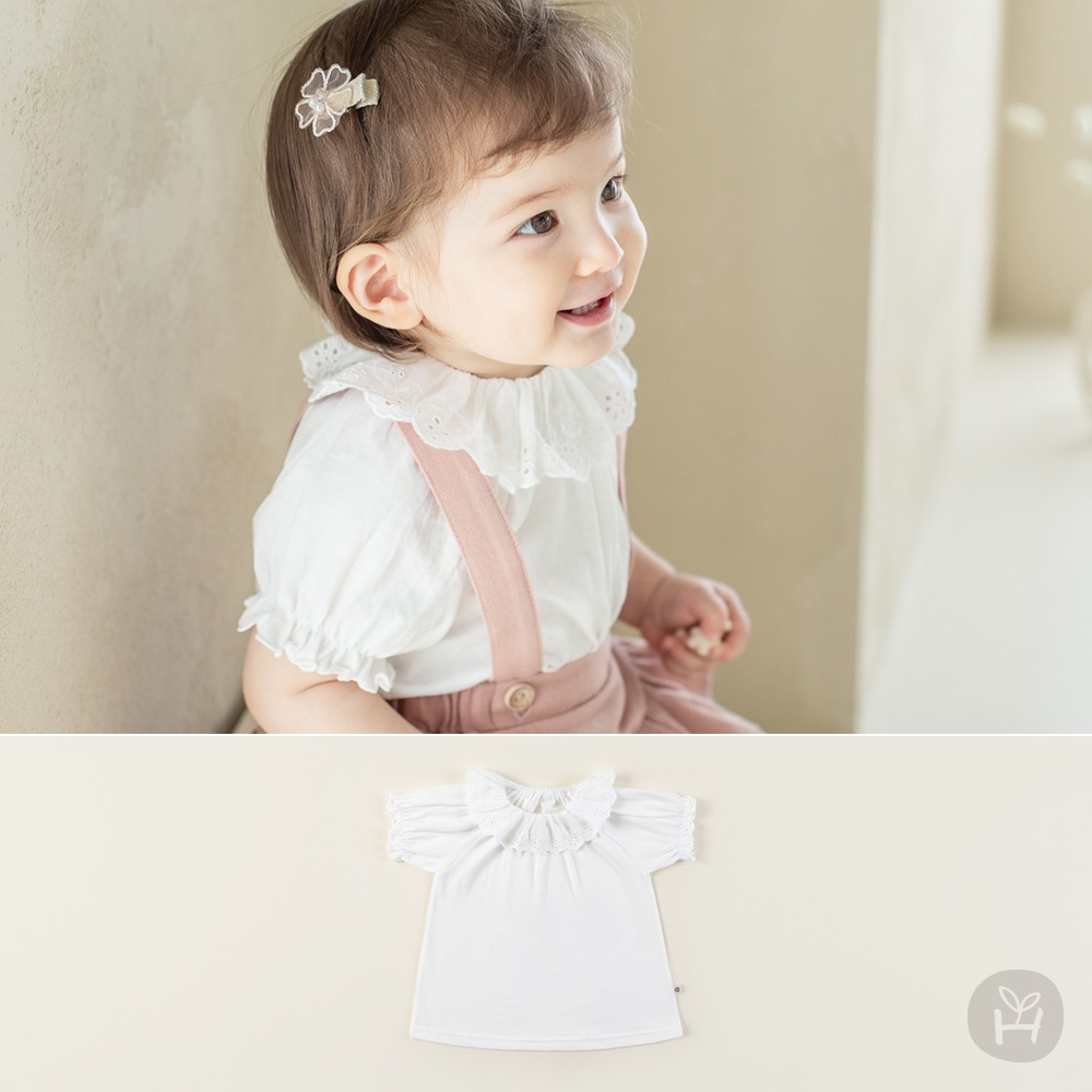 Madeline Pure Cotton Baby White T-Shirt