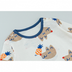 Blue Dog Jacquard Kids Summer PJ Set