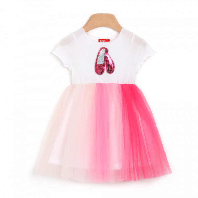 [OZKIZ] Giselle Tulle Skirt Jersey Dress - TinyYouBabyStore.ca