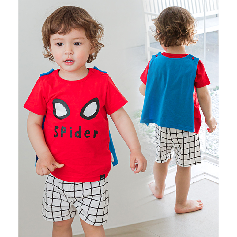 Marvel 100% Cotton Spiderman Summer PJ Set