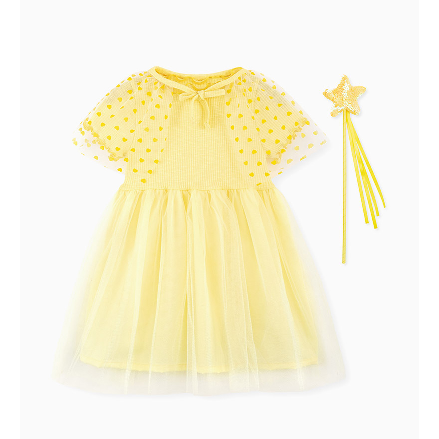 [OZKIZ] Yellow Tinkerbell Dress & Accessory Set