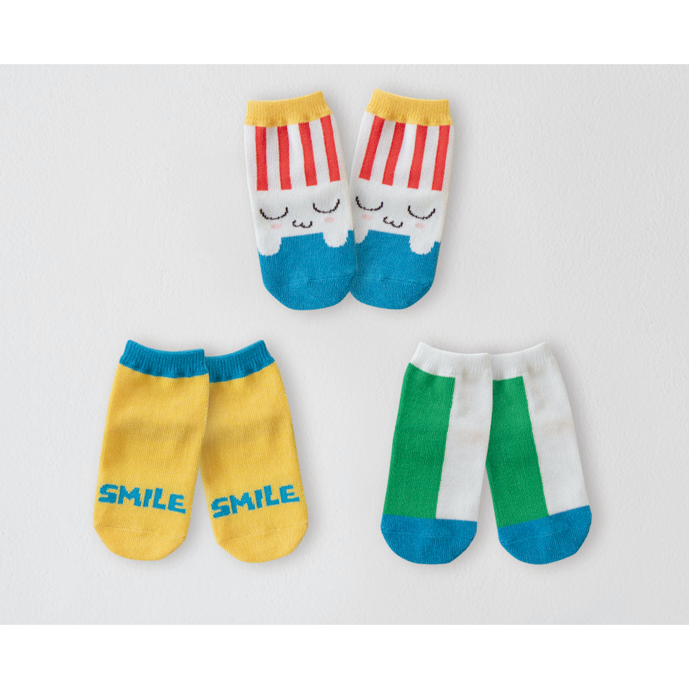 Vivid Colour Socks – 3 PACK (0-7Y)