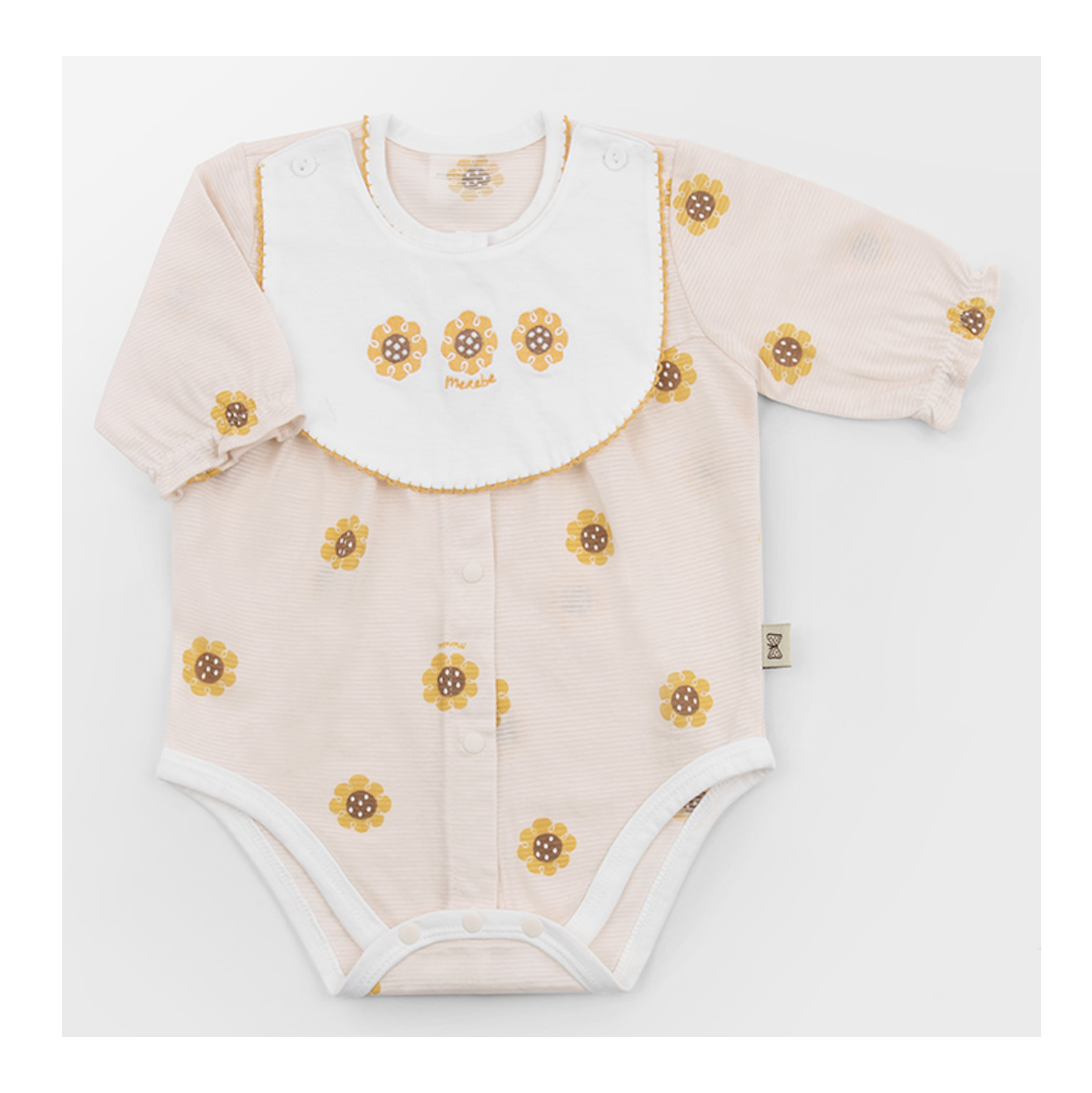 Sunflower Jacquard Organic Cotton Summer Bodysuit