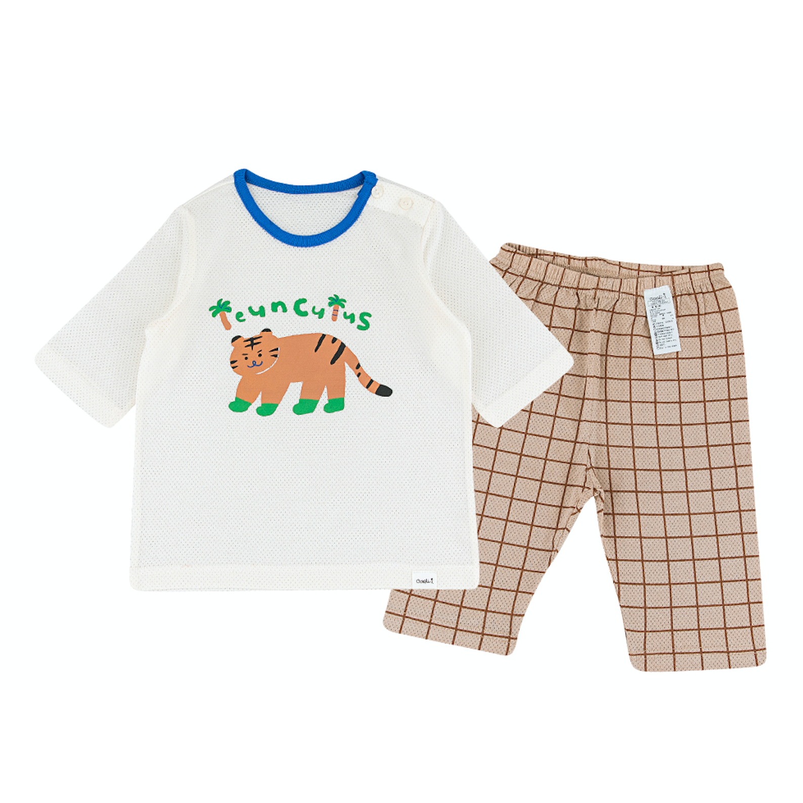 Tiger Toddler Mesh Summer Pajama Set