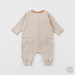 Timosi Beige Baby Coveralls