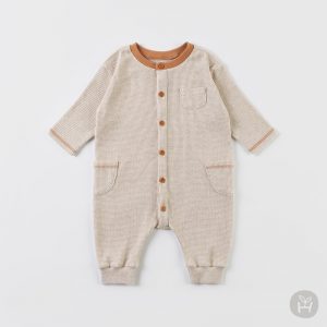 Timosi Beige Baby Coveralls