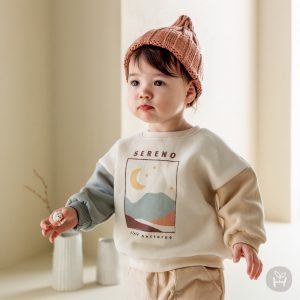 Ethane Fleece Lined Baby Sweatshirt