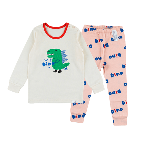 [23SS Pre-order] Dino Kids Spring Two Piece PJ Set