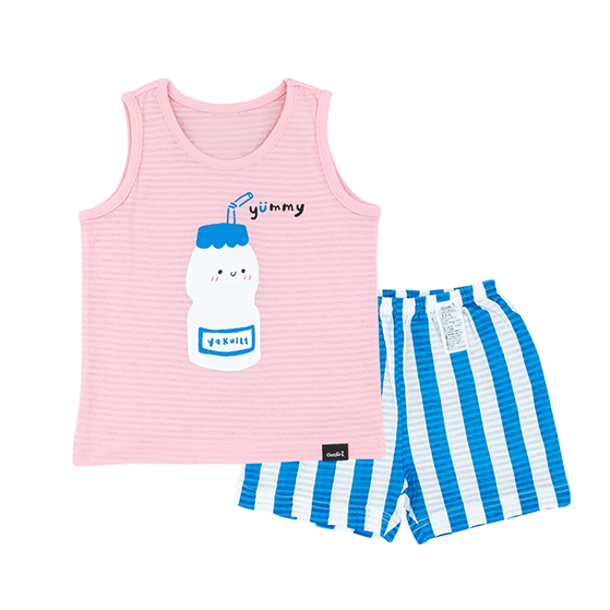 Yogurt Toddler Mesh PJ Tank and Shorts Set