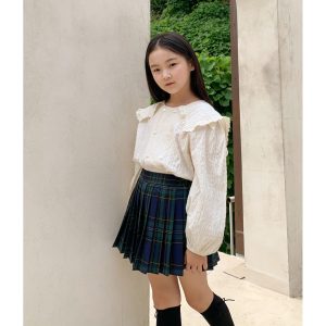 [Momo Ann] Pleats Skirt with Inner Shorts