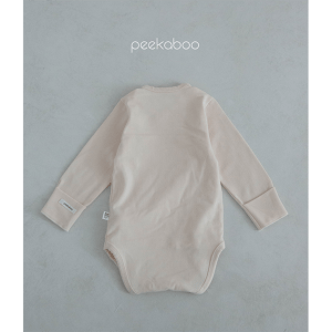 [Peekaboo Korea] Newborn Modal Side Snap Shirt + Bonnet Set