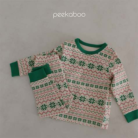 [Peekaboo Korea] Merry Family Matching PJ Set