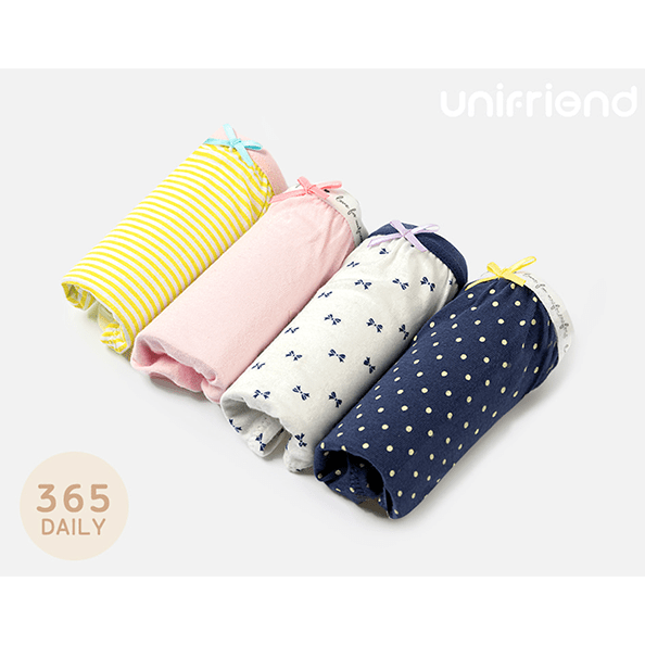 4pk Girl's Underwear 100% Cotton Colors Designs Infant Toddler Preteen Size  1-12