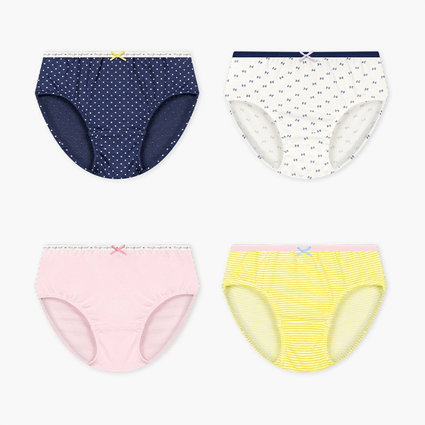 DINGDONG'S CLOSET Toddler Kid Girl Cotton Days of The Week Underwear 7-Pack  Panties Briefs Underpants